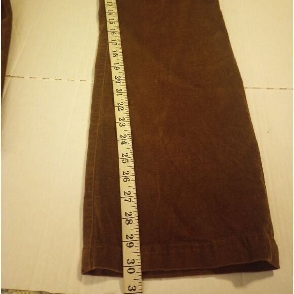 Rafaella brown corduroy pants with straight boot cut leg - Picture 5 of 10